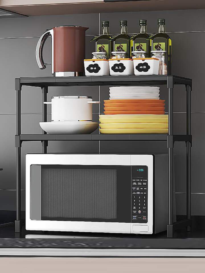 REPISA DOBLE PARA MICROONDAS – Organización y Ahorro de Espacio en tu Cocina