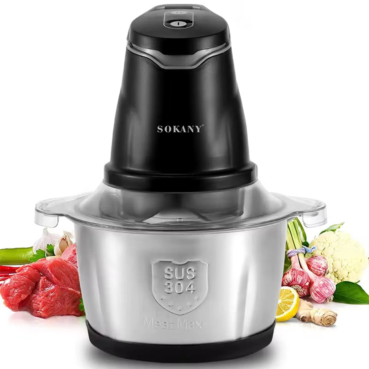 PICADOR MULTIUSO SOKANY 2.0 L – Potencia y Rapidez para tu Cocina